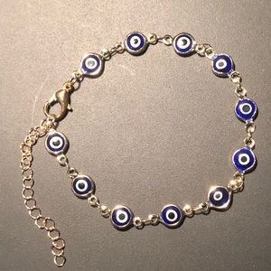 Evil Eye x Gold Link Bracelet